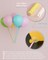 Paper Balloon Sticks Set of 100, Colored Handheld Balloon Holders for Party Favors, Props, Decoration, No Helium Needed